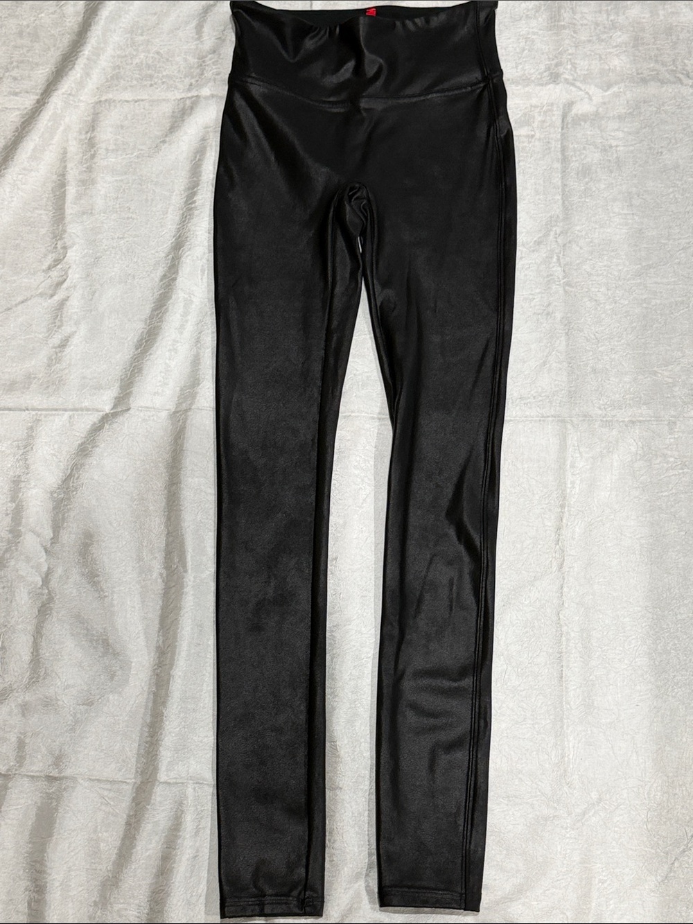 SPANX Faux Leather Leggings XS | High Rise Black Vegan Leather Skinny Pants